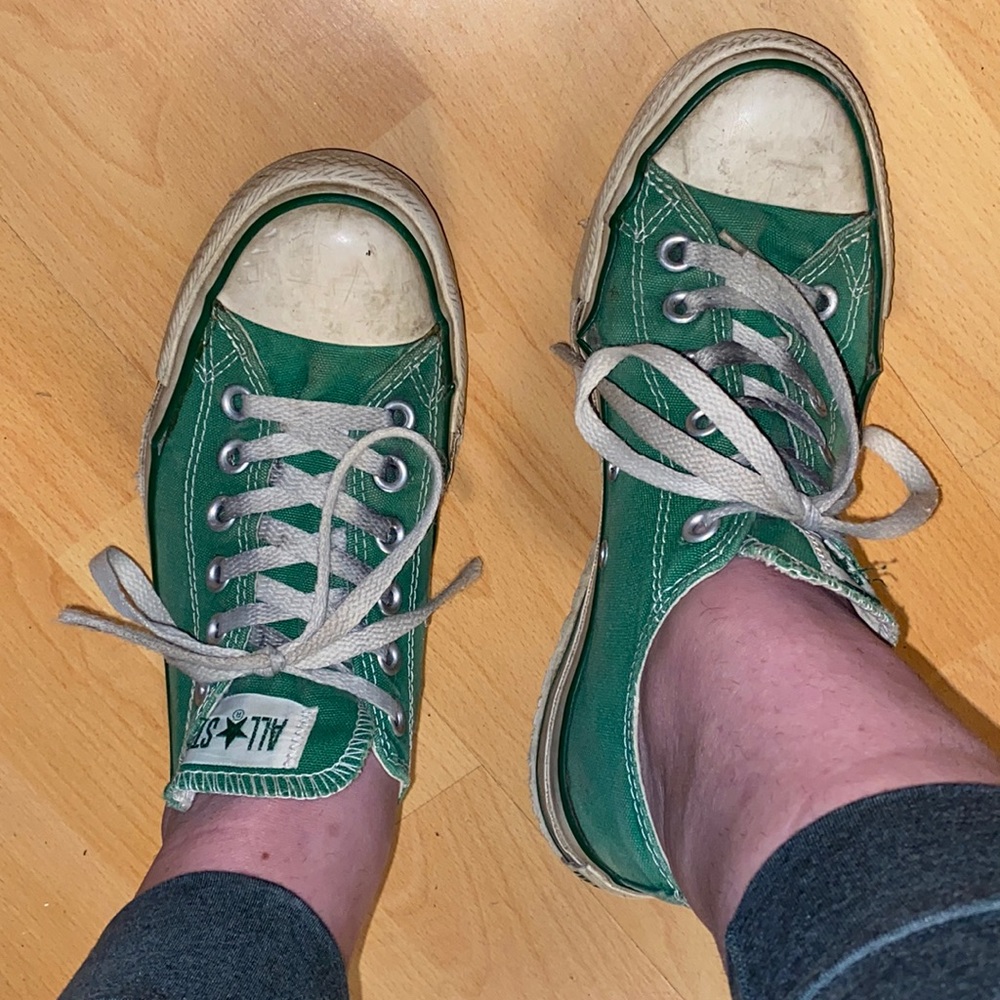 Well Worn Green Ladies Shoes